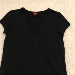 Black V-neck